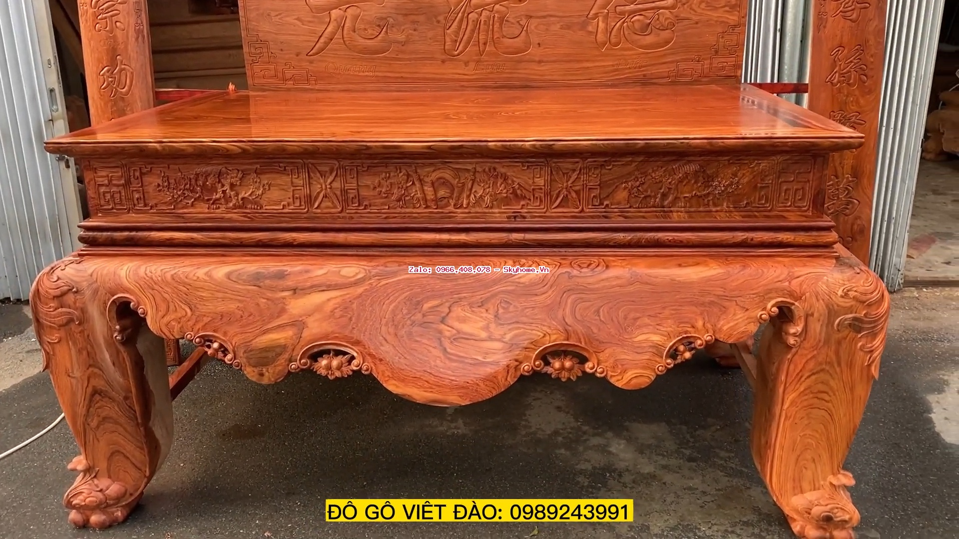 Sập Thờ Gỗ Hương Đá Vân Siêu Đẹp Siêu Dầy Dặn Và Chắc Chẵn