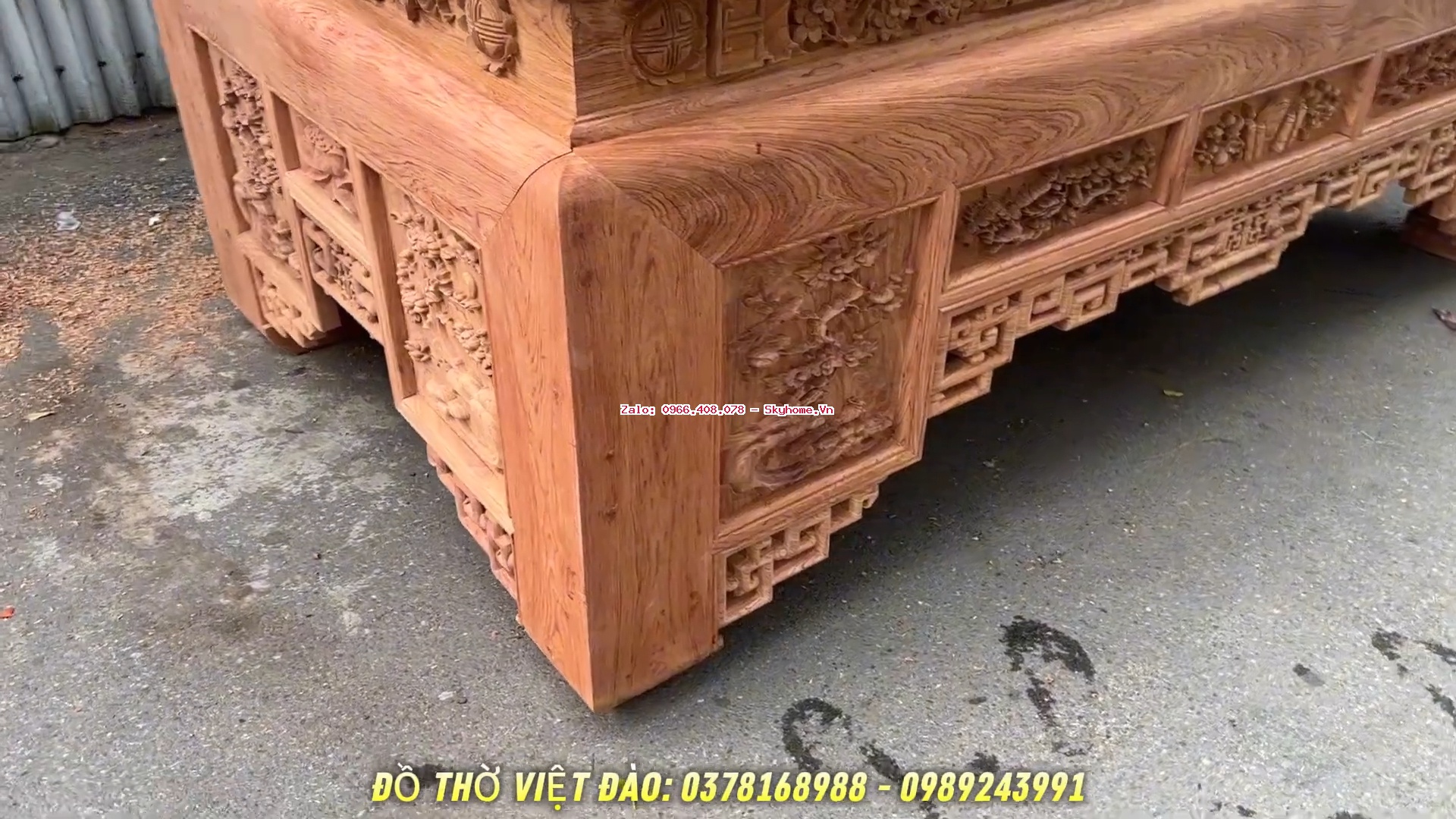 Bàn Tam Cấp Giả Ô Xa Dài 2,77m, Sâu 1,55 m Chân Vuông 22 Phân Bàn Tam Cấp Giả Ô Xa Dài 2,77m, Sâu 1,55 m Chân Vuông 22 Phân