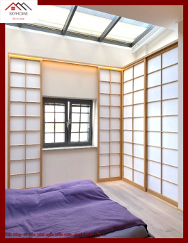 Vách ngăn gỗ phòng khách