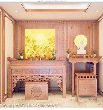 Án Gian Thờ Sen Triện