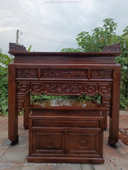 Bàn thờ Ngũ Phúc đục phúc lộc thọ