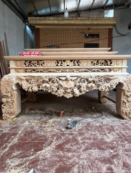 Bàn thờ tam cấp gỗ Hương đá