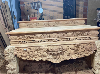 Sập thờ Tứ Linh tam cấp Liền khối