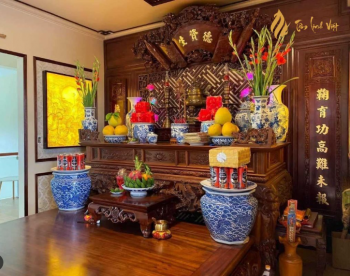 Cách bố trí bàn thờ dòng họ chuẩn phong thủy