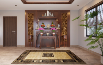 Không gian phòng thờ riêng biệt để thờ gia tiên