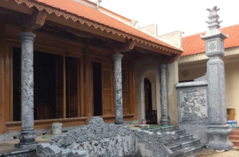 Nhà thờ từ đường 3 gian bằng gỗ Lim