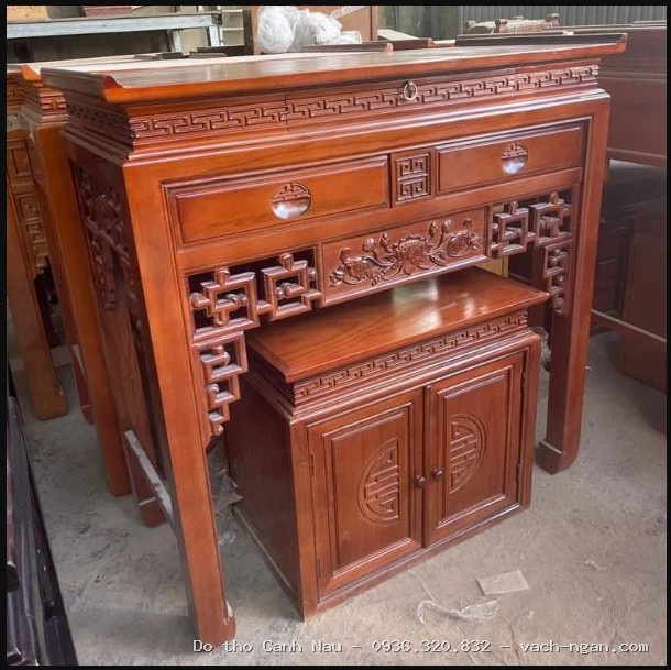 Bàn thờ chung cư gỗ gụ Btc 072