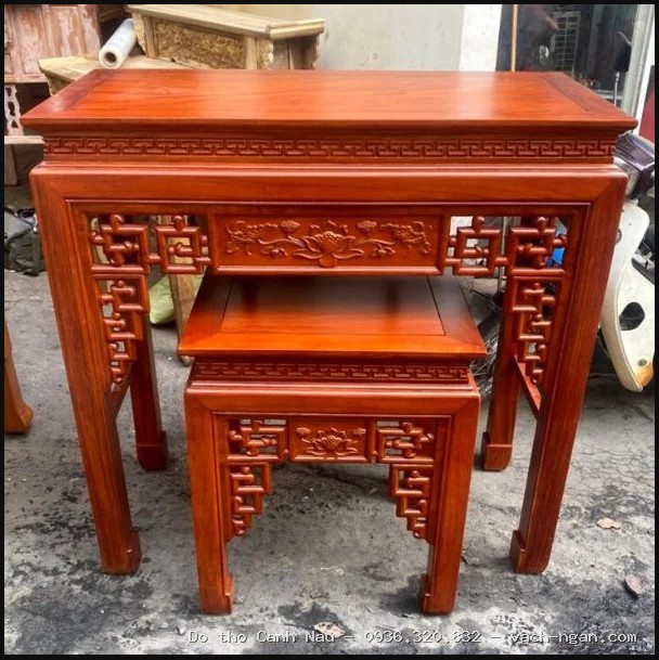 Bàn thờ gỗ Sồi màu sáng hiện đại