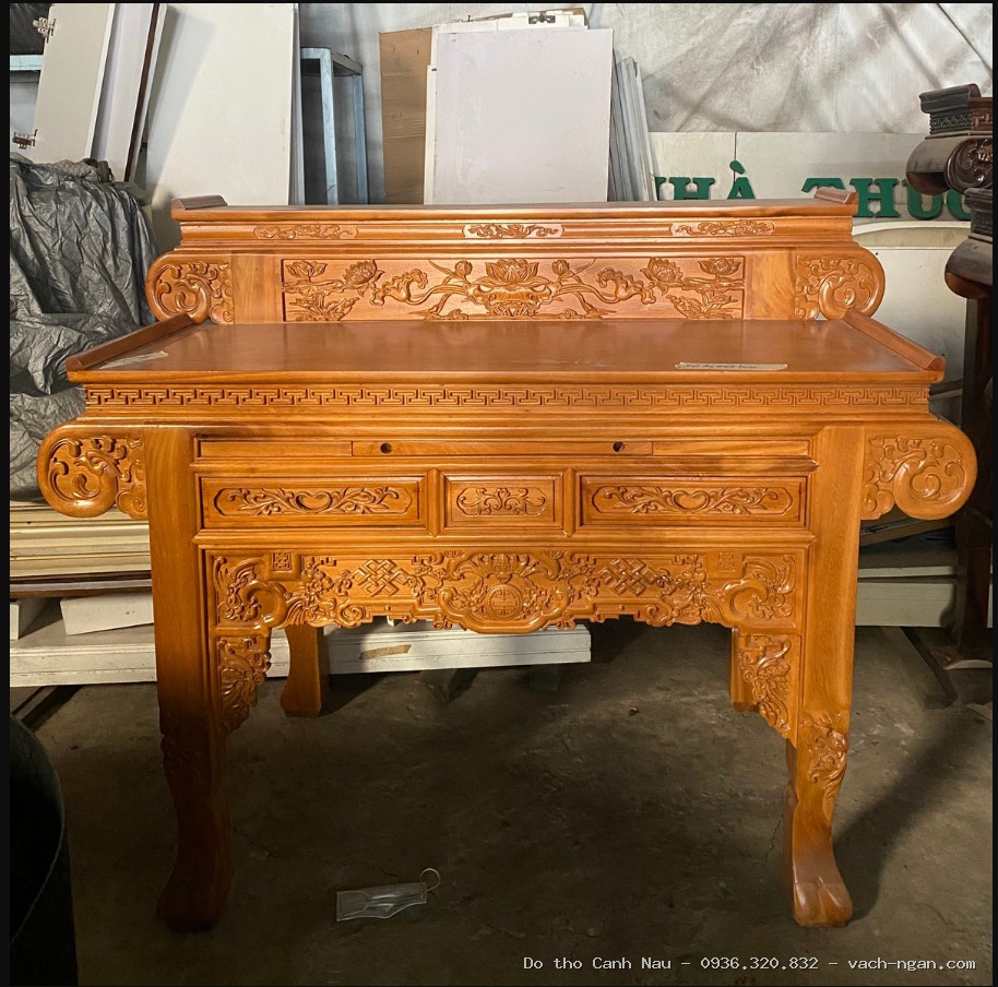 Bàn thờ hiện đại gỗ Gõ Đỏ mẫu 3