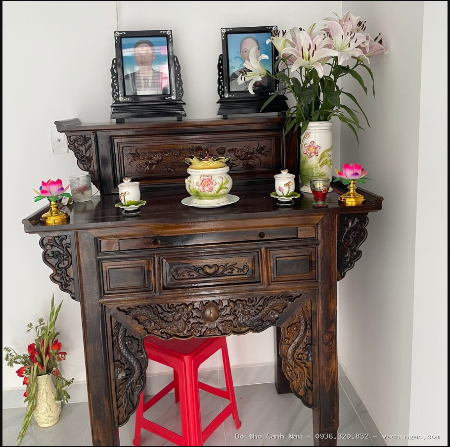 Mẫu bàn thờ ông bà hiện đại 