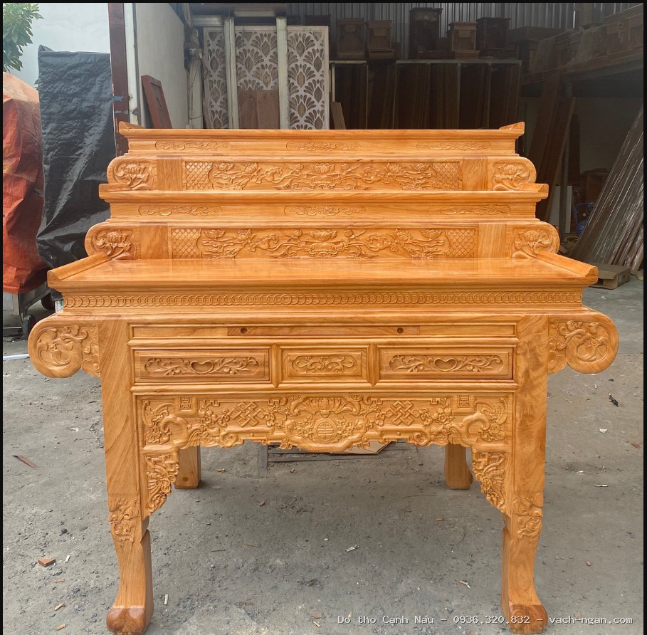Phòng Thờ Cao Cấp Gỗ Hương 