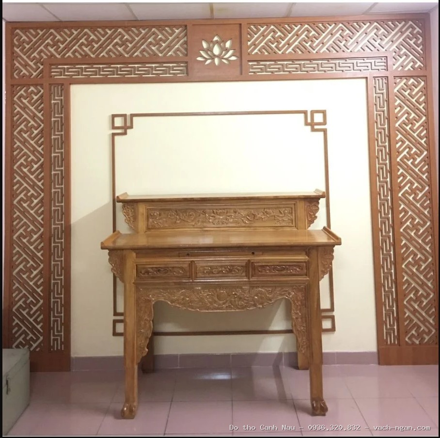 Phòng thờ Gia Tiên và Thần Tài đẳng cấp