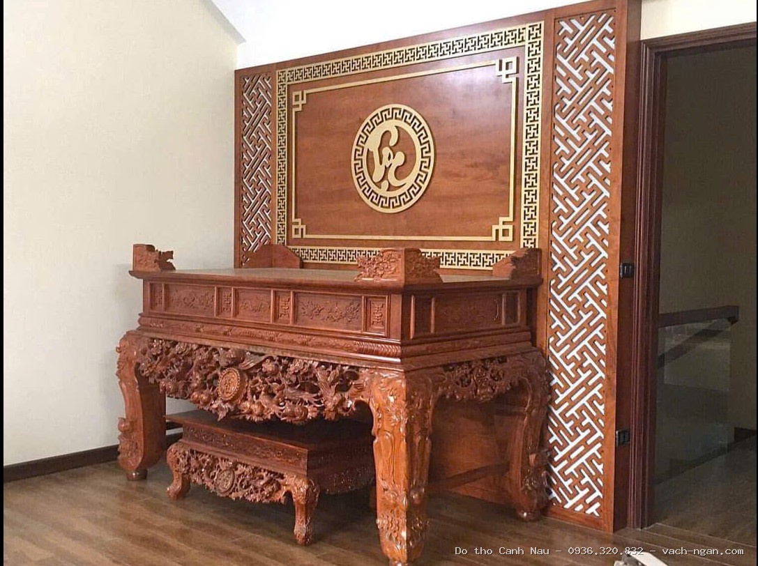 Mẫu thiết kế phòng thờ có diện tích vừa và nhỏ