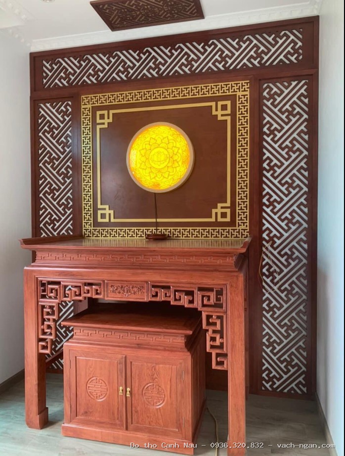 Phòng thờ ốp chữ A DI ĐÀ PHẬT mẫu BT-1730