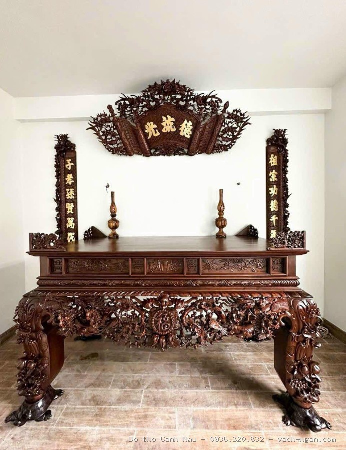 Mẫu bàn thờ gia tiên đẹp và bàn thờ phật 