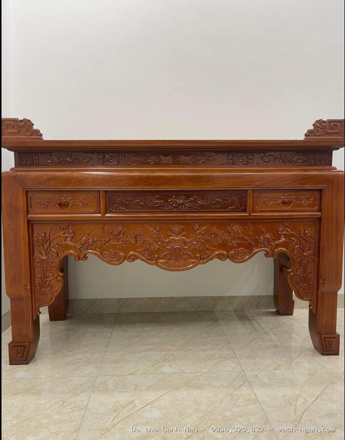 Bàn thờ đứng gỗ Gụ cao cấp Hưng Thịnh