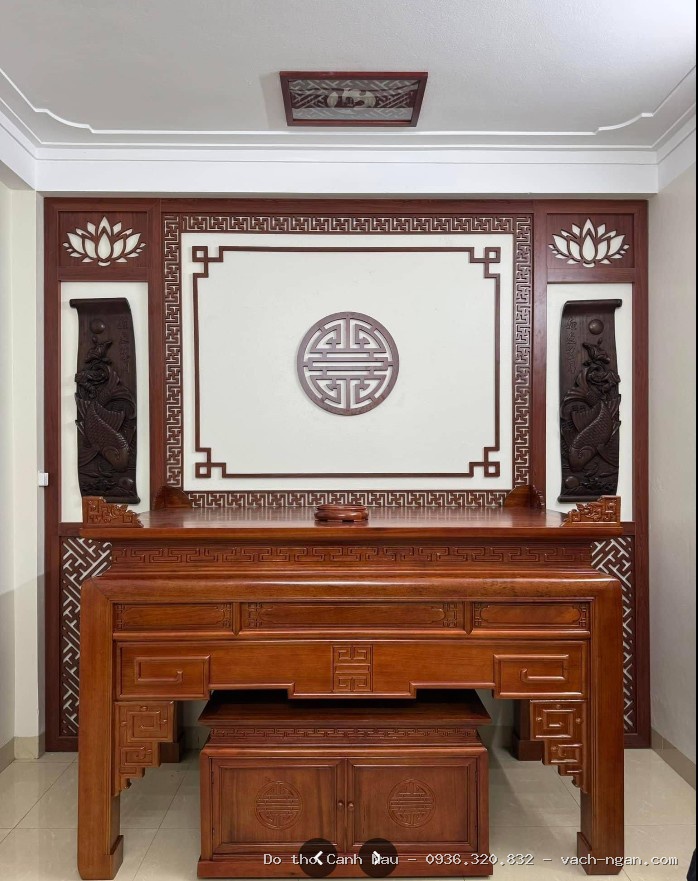 Bàn thờ gia tiên gỗ đẹp An Phát BTD2050