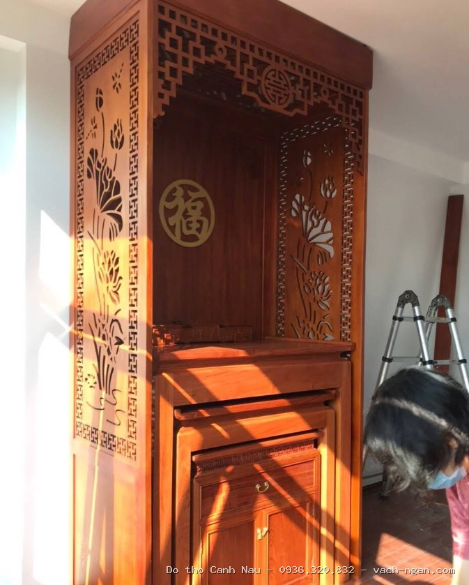 Bàn thờ Phật đơn giản tại gia mẫu BT-1076