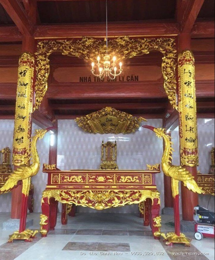 Bàn thờ phật gỗ tự nhiên sản phẩm dành cho gia đình