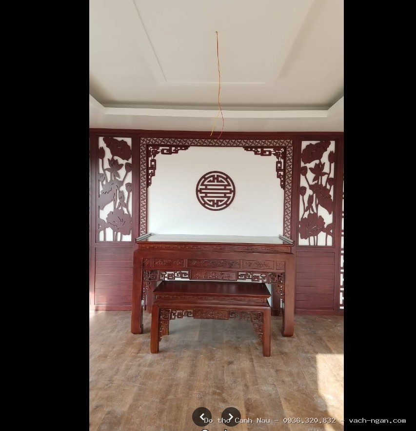 Bàn thờ gia tiên gỗ cho không gian thờ tự trang nghiêm