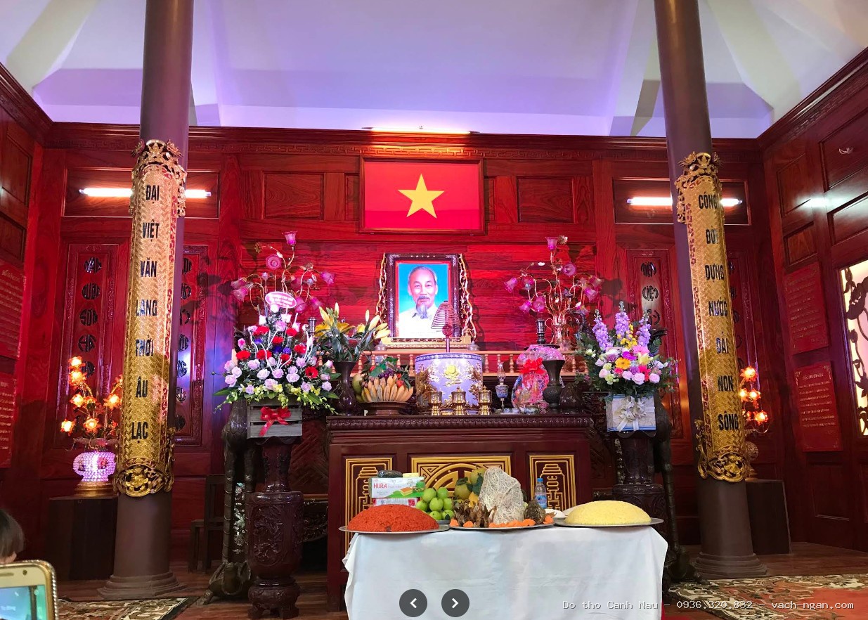 Mẫu bàn thờ gia tiên gỗ gõ đỏ BTG1532