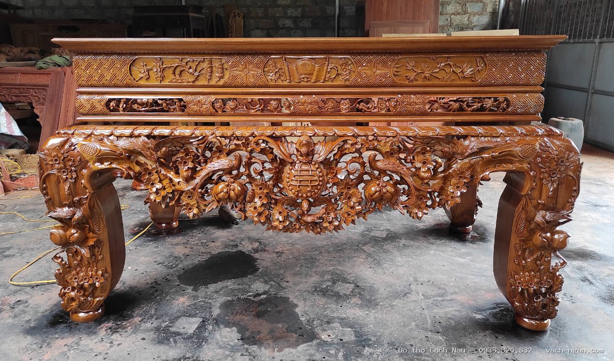 Mẫu Bàn thờ Như Ý cùng bàn thờ phụ