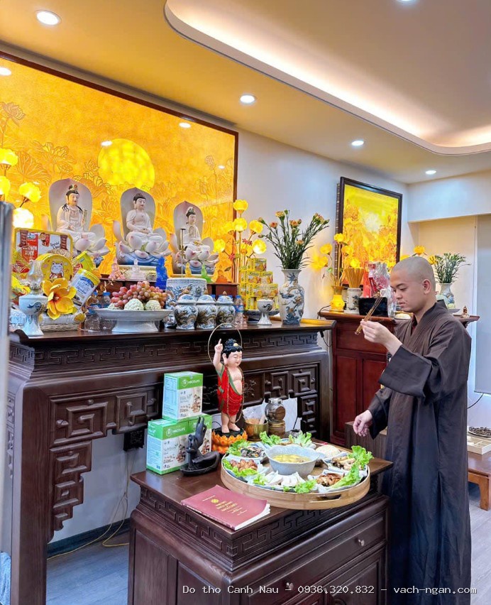 Bàn thờ gỗ Mít 1m27