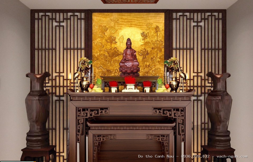 Án gian thờ triện cổ chân quỳ tại Thanh Xuân