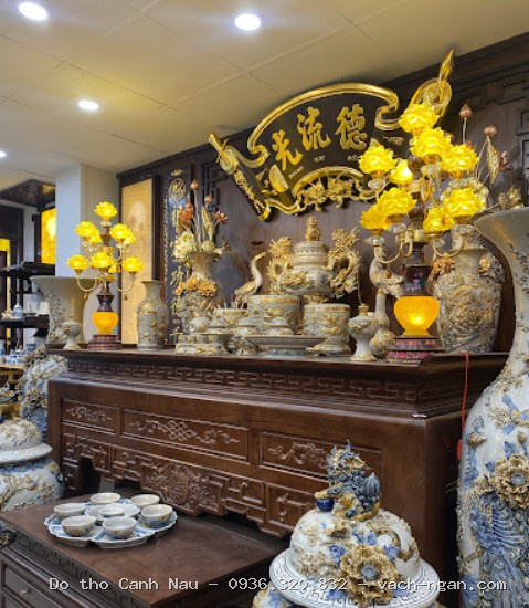 Bàn thờ 2 tầng gỗ sồi -BTGT018 tại Thanh Xuân