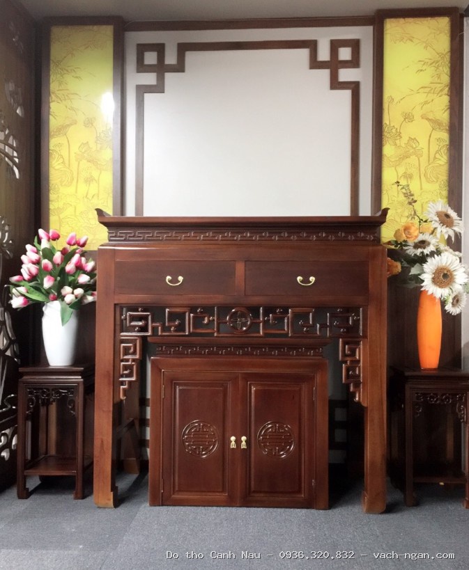 Bàn thờ 2 tầng gỗ sồi BT5-BTGT020 tại Tây Hồ