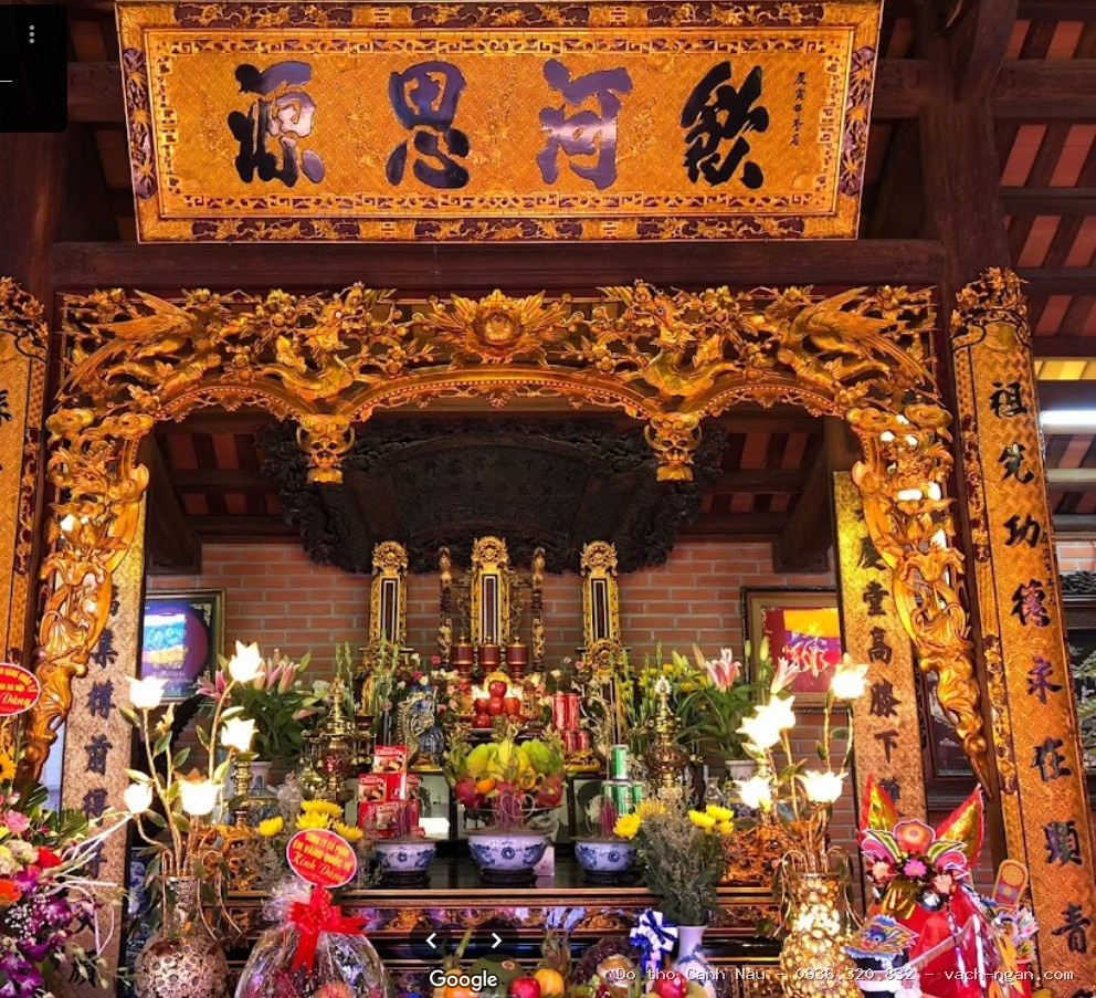 Bàn thờ cặp gỗ gõ đỏ hiện đại – Mẫu BTC 061 tại Tây Hồ