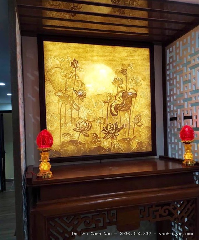 Bàn thờ đẹp BT 22 mẫu tài vượng tại Nam Từ Liêm