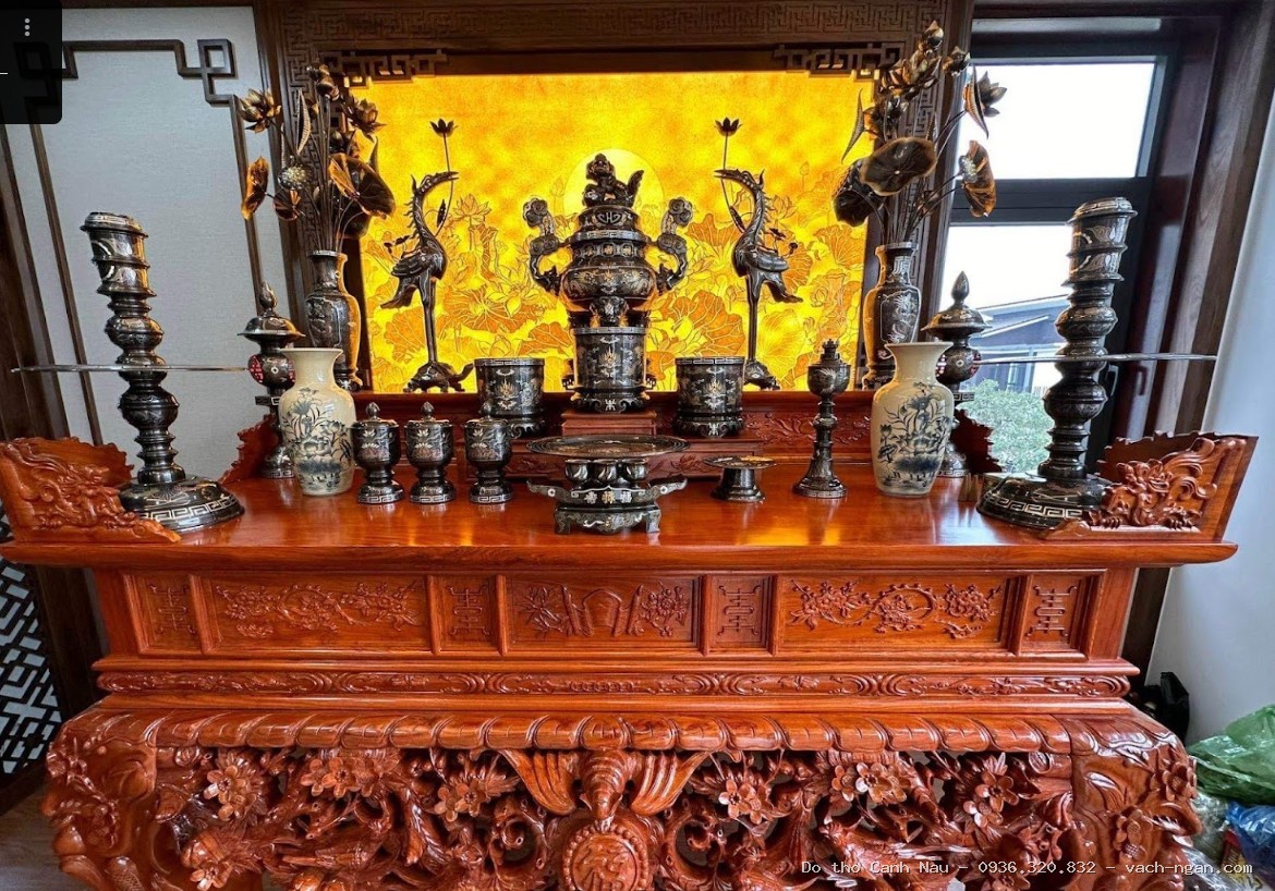Bàn thờ đẹp mẫu Như Ý NT15381H tại Tây Hồ