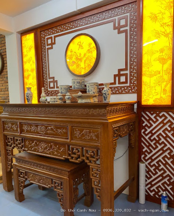 Bàn Thờ Đứng Gỗ Gụ Kích Thước N197*S97*C117 tại Hoàn Kiếm
