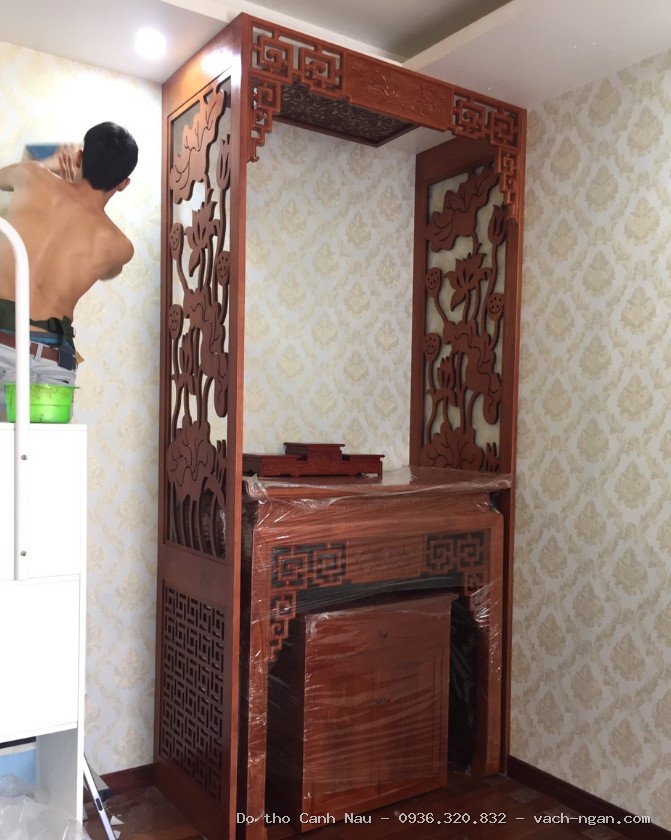 Bàn thờ gỗ 3 tầng tại Cầu Giấy