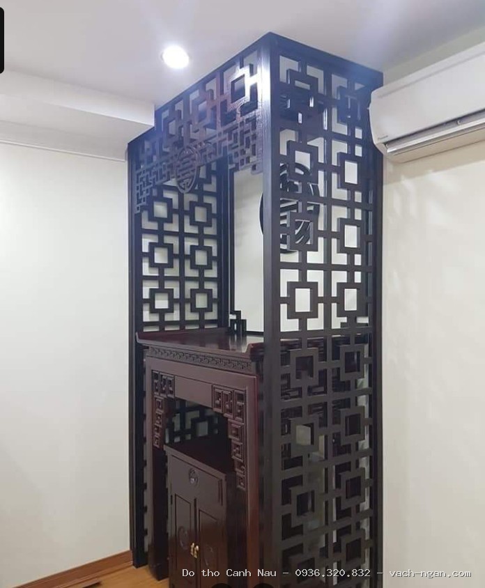 Bàn Thờ Gỗ Gụ Hiện Đại Ngang 127 Sâu 61 Cao 127 (cm) tại Nam Từ Liêm