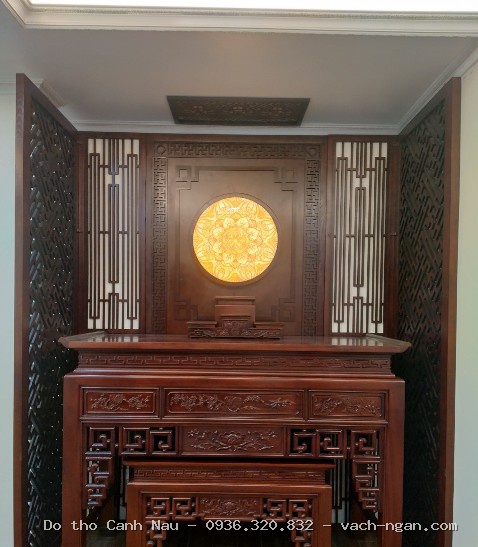 Bàn thờ gỗ sồi đơn giản BT6-BTGT016 tại Hà Đông