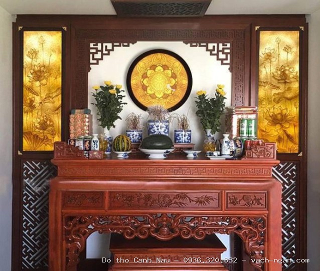 Ban thờ gỗ tự nhiên cao cấp -BT17 tại Hà Đông