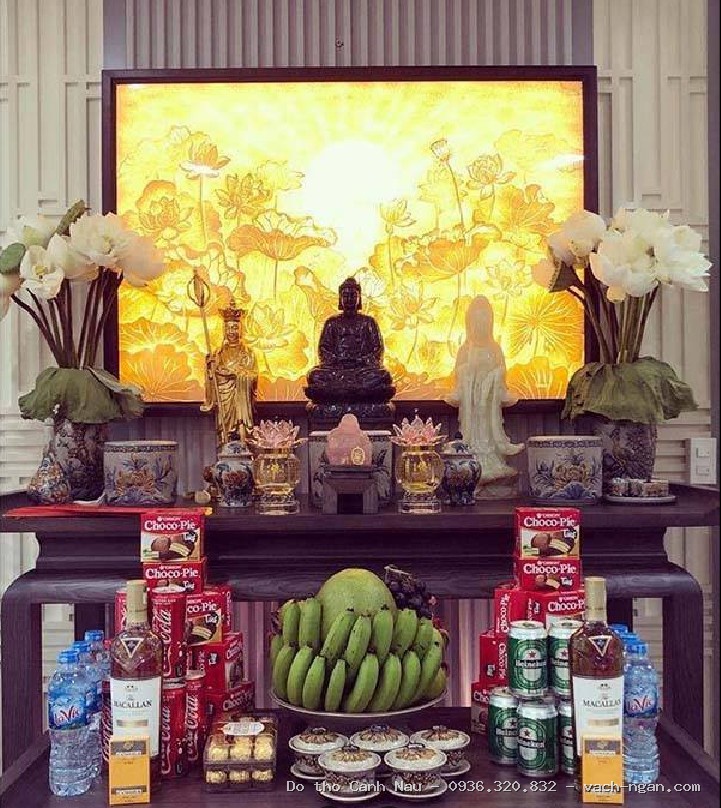Bàn thờ Phật đẹp mẫu BD-1007  tại Tây Hồ