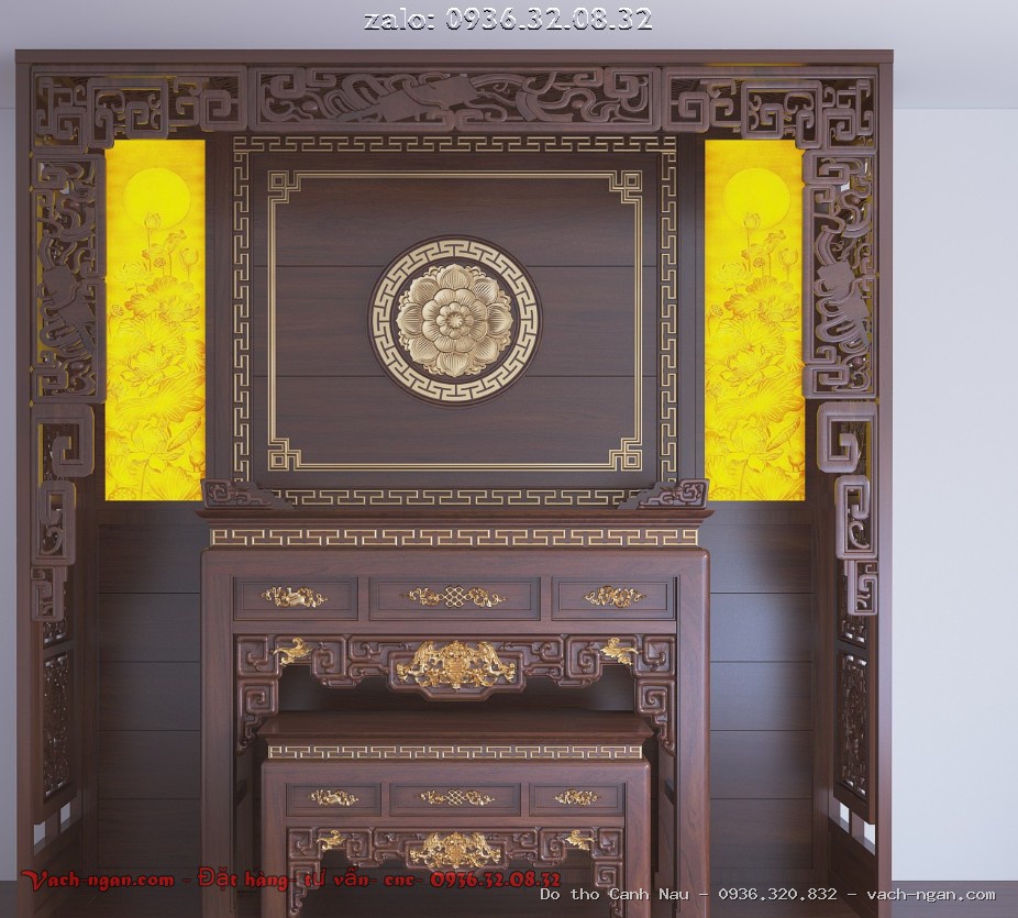 Bàn Thờ Treo Tường Chung Cư Màu Gụ Đẹp Giá Tốt Hà Nội  tại Thanh Xuân