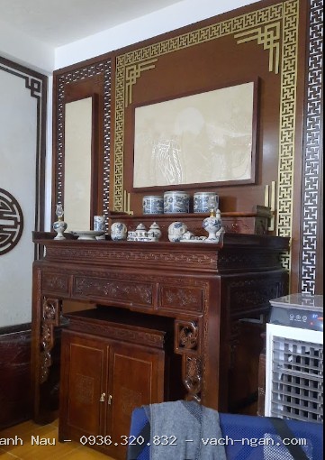 Bộ Bàn Thờ Gỗ Sồi Màu Nâu – TT169 tại Long Biên
