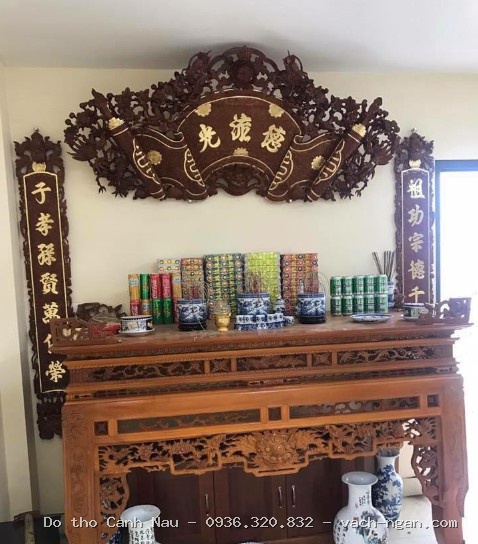 MẪU BAN THỜ ĐỤC TAY ĐẸP - BT78 tại Tây Hồ