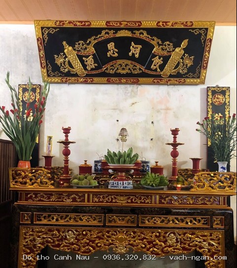 Mẫu bàn thờ lớn cho Chùa, Đình tại Hà Đông