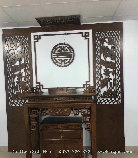 Mẫu Phòng thờ thiết kế sang trọng đơn giản tại Hà Đông