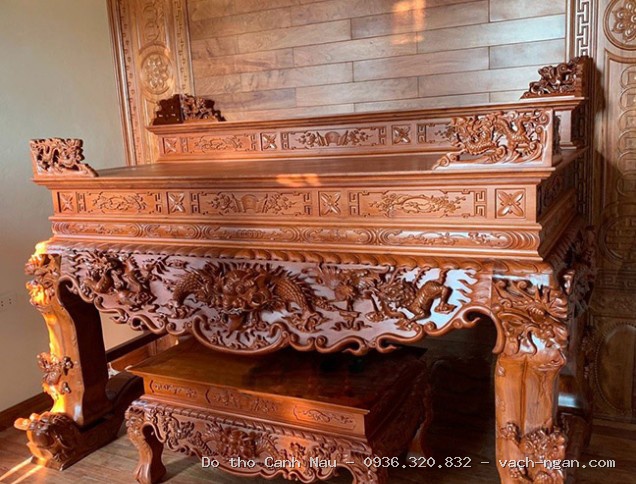 Những mẫu bàn thờ đẹp chạm ngũ phúc tại Nam Từ Liêm