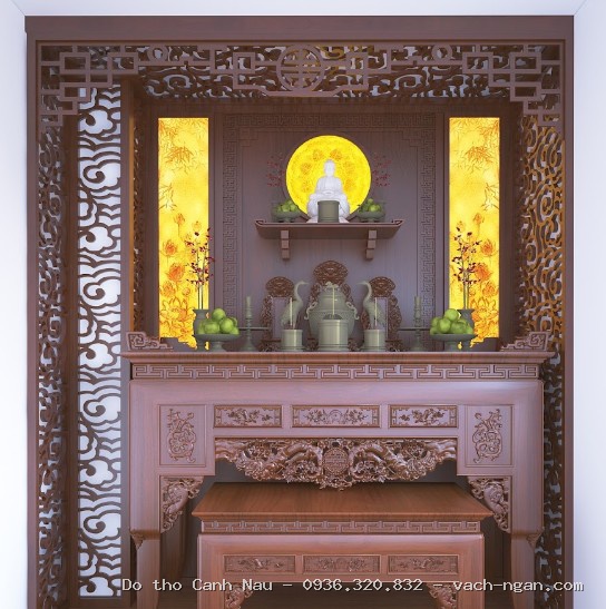 Phòng thờ nhỏ gọn tối ưu không gian tại Thanh Xuân