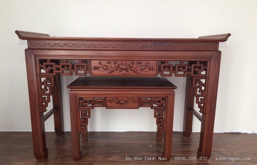 Sập Thờ Gỗ Mít Mai Điểu 3 tầng ST20 tại Thanh Xuân