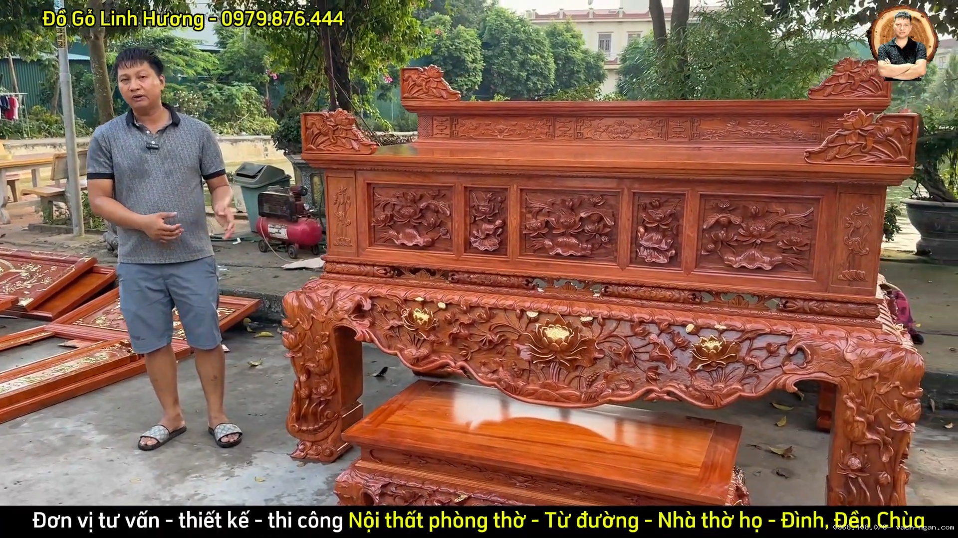 Sập thờ sen thờ Phật hay gia tiên ?