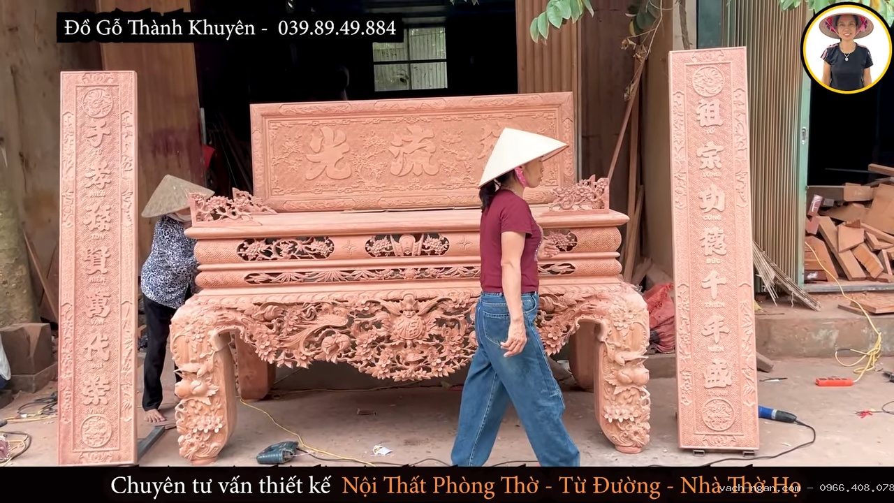 Nội thất phòng thờ dành tặng mẹ tại Đắk Nông