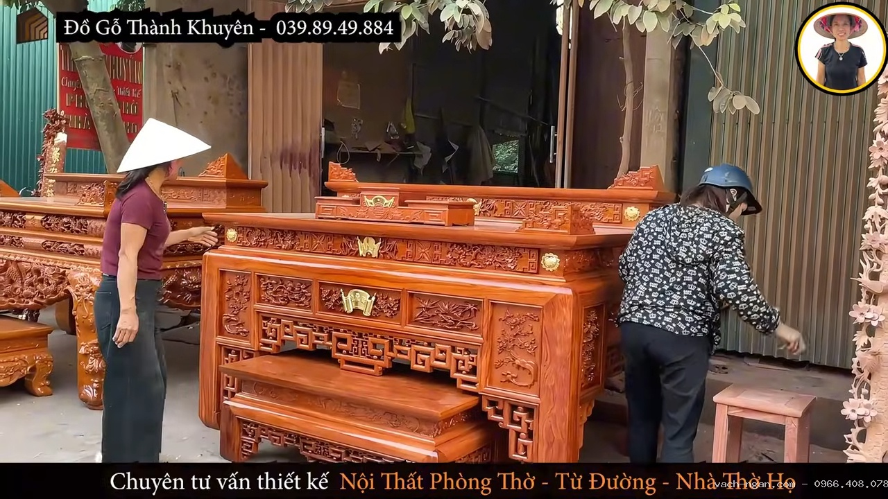Án gian nhị cấp 2,17m x 1,27m khách Hưng Yên